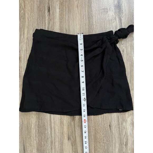 Free People Kamala Mini Skirt Wrap High Waisted Black Size Small - Picture 7 of 7